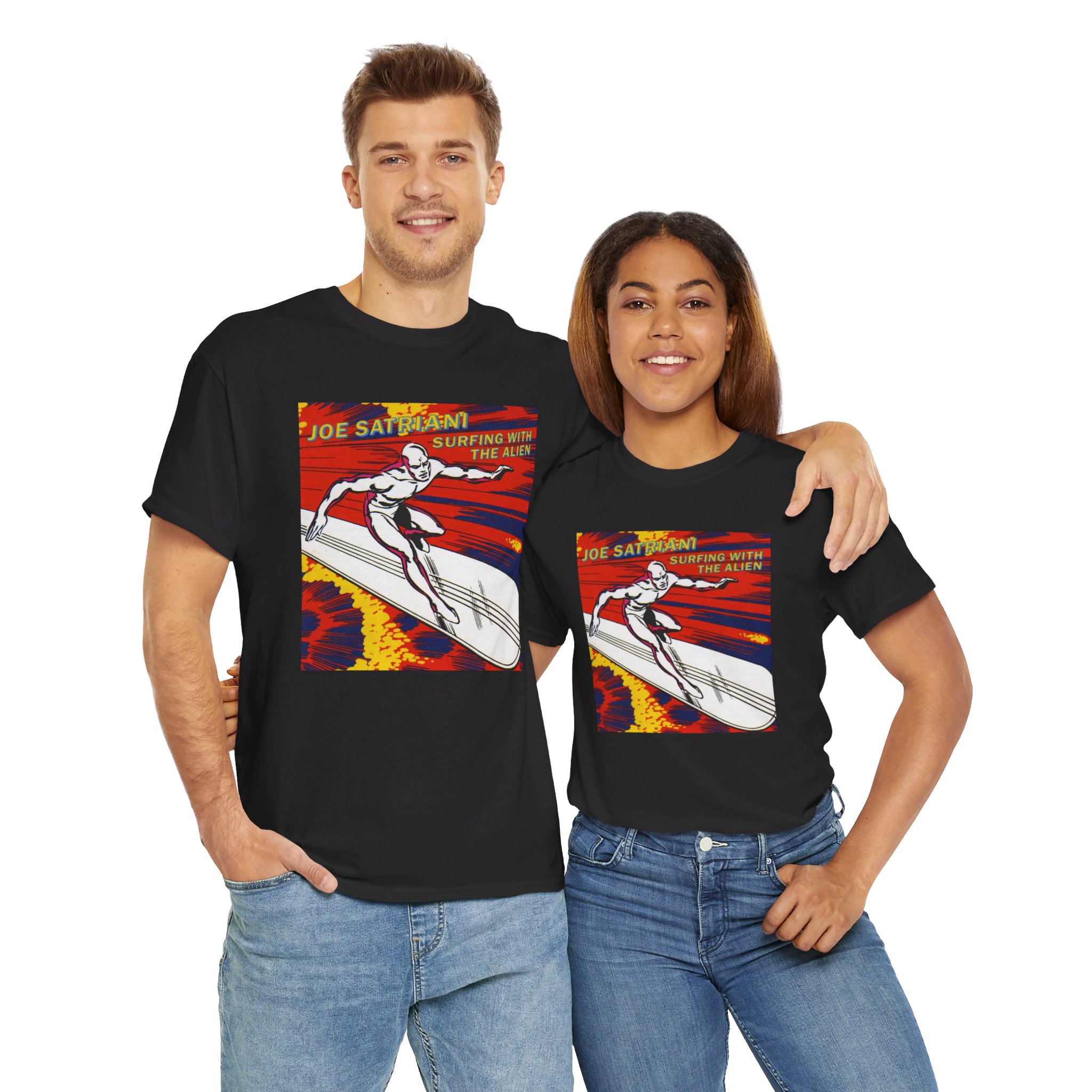 Surfing with the Alien Joe Satriani Unisex Heavy Cotton Tee
