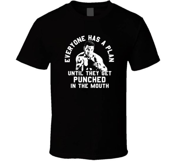 Boxing everyone has a Plan Punch Mike Tyson Tee T Shirt