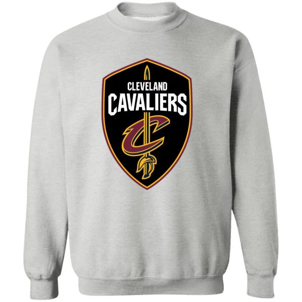 Cleveland Cavaliers Basketball  Unisex Sizing Blend Material Gildan Crewneck Pullover Sweatshirt - Image 2