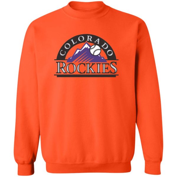 Colorado Rockies Baseball  Unisex Sizing Blend Material Gildan Crewneck Pullover Sweatshirt - Image 8