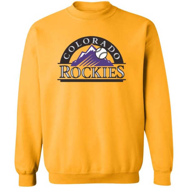 Colorado Rockies Baseball  Unisex Sizing Blend Material Gildan Crewneck Pullover Sweatshirt - Image 7