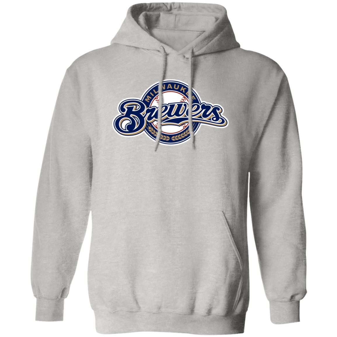 Milwaukee Brewers Baseball Unisex Sizing Blend Material Pullover Hoodie