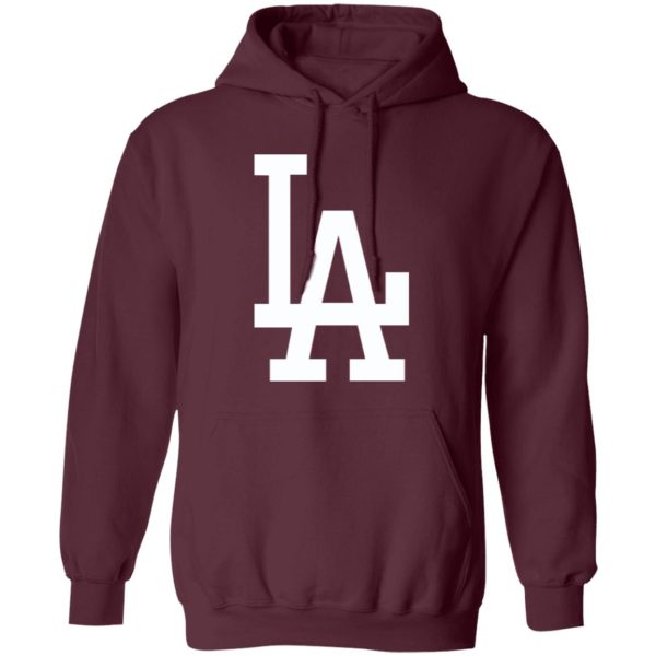 Los Angeles Dodgers Baseball Unisex Sizing Blend Material Pullover Hoodie - Image 4