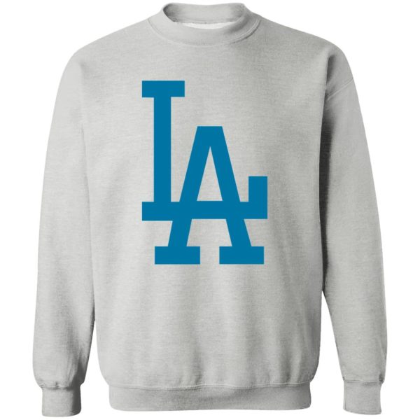 Los Angeles Dodgers Baseball Unisex Sizing Blend Material Gildan Crewneck Pullover Sweatshirt