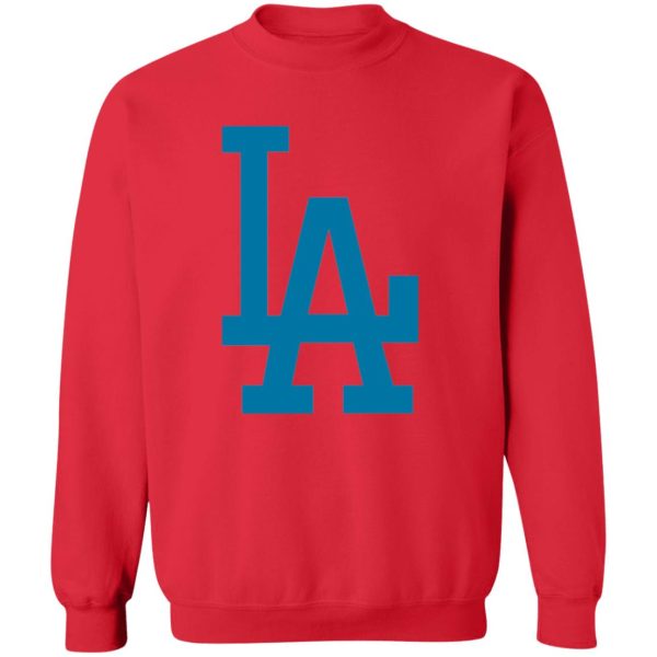 Los Angeles Dodgers Baseball Unisex Sizing Blend Material Gildan Crewneck Pullover Sweatshirt - Image 5