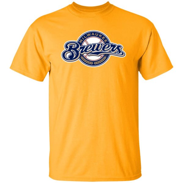 Milwaukee Brewers Baseball Unisex Cotton. T-Shirt - Image 4