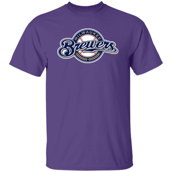 Milwaukee Brewers Baseball Unisex Cotton. T-Shirt - Image 9