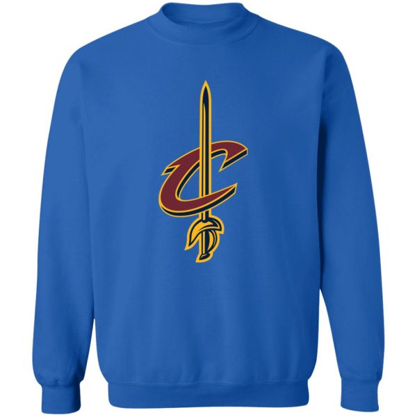 Cleveland Cavaliers Basketball  Unisex Sizing Blend Material Gildan Crewneck Pullover Sweatshirt - Image 9