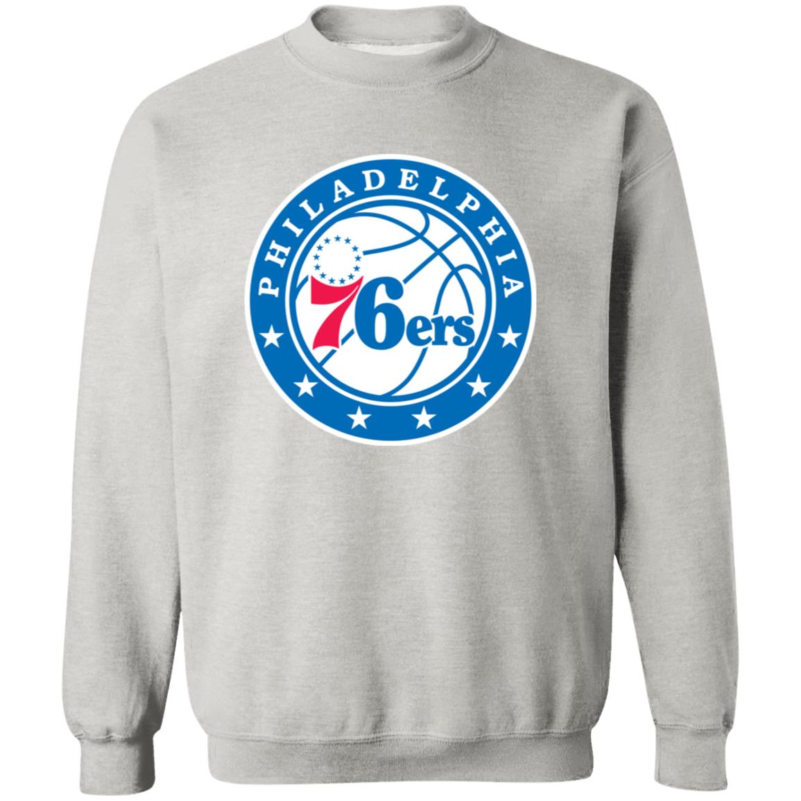 Philadelphia 76ers Basketball  Unisex Sizing Blend Material Crewneck Pullover Sweatshirt