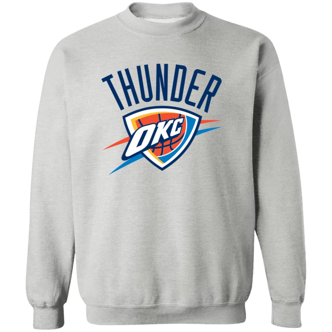Oklahoma City Thunder Basketball  Unisex Sizing Blend Material Crewneck Pullover Sweatshirt