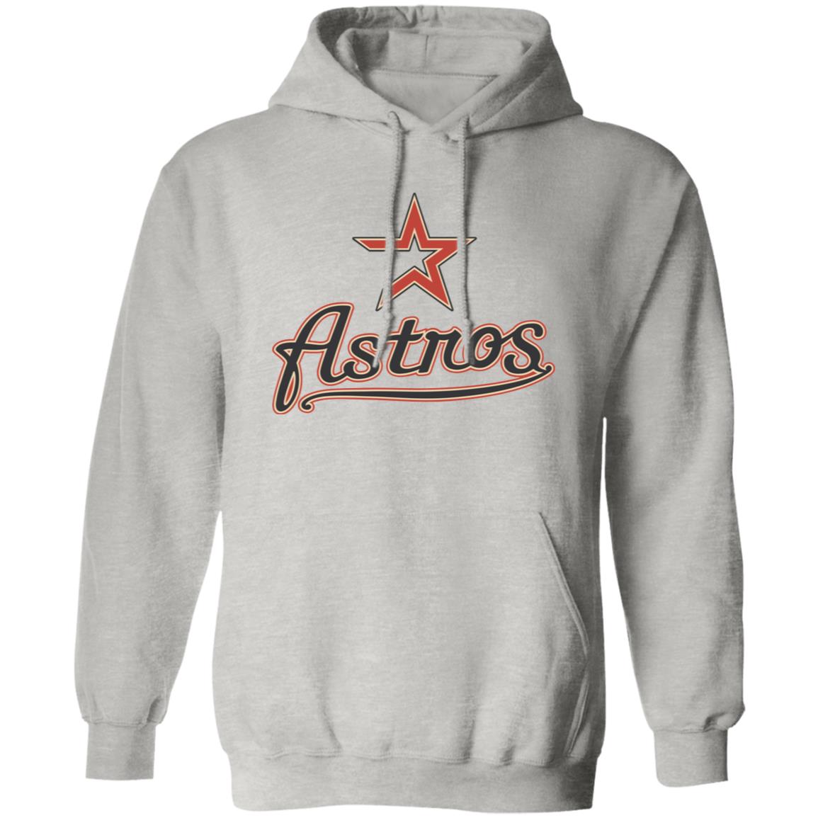 Houston Astros Baseball  Unisex Sizing Blend Material Pullover Hoodie