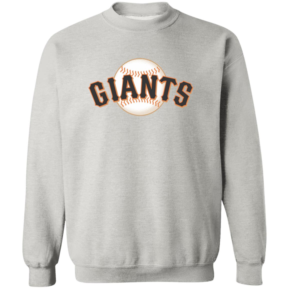 San Francisco Giants Baseball  Unisex Sizing Blend Material Crewneck Pullover Sweatshirt