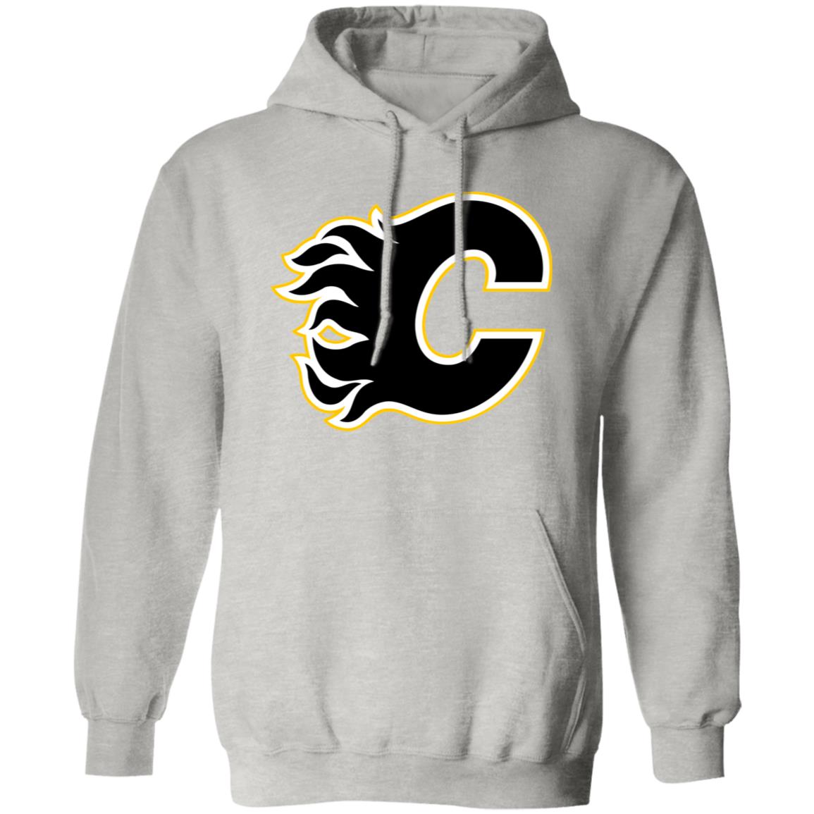 Calgary Flames Ice hockey  Unisex Sizing Blend Material Pullover Hoodie