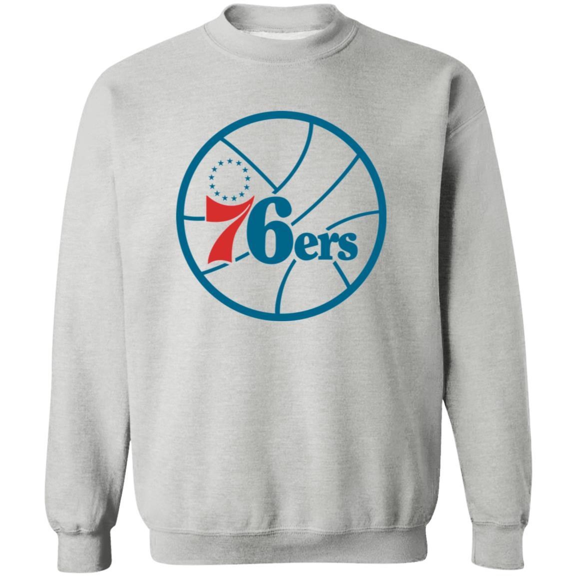 Philadelphia 76ers Basketball  Unisex Sizing Blend Material Crewneck Pullover Sweatshirt