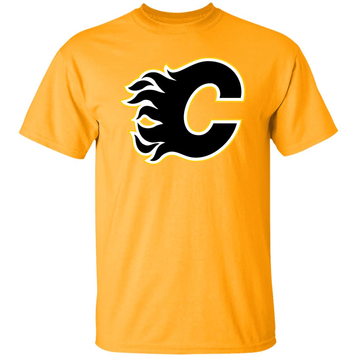 Calgary Flames Ice hockey Unisex Cotton. T-Shirt - Image 4