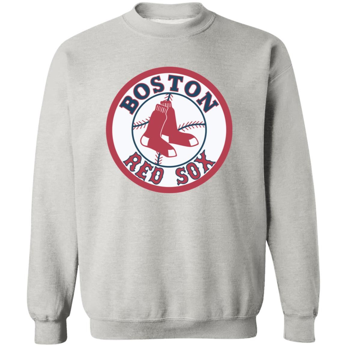 Boston Red Sox Baseball  Unisex Sizing Blend Material Crewneck Pullover Sweatshirt