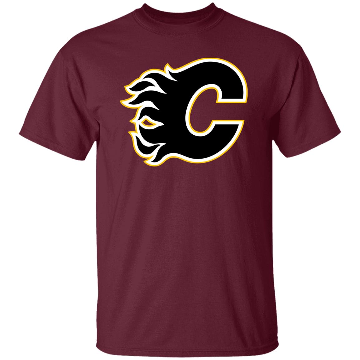 Calgary Flames Ice hockey Unisex Cotton. T-Shirt - Image 6