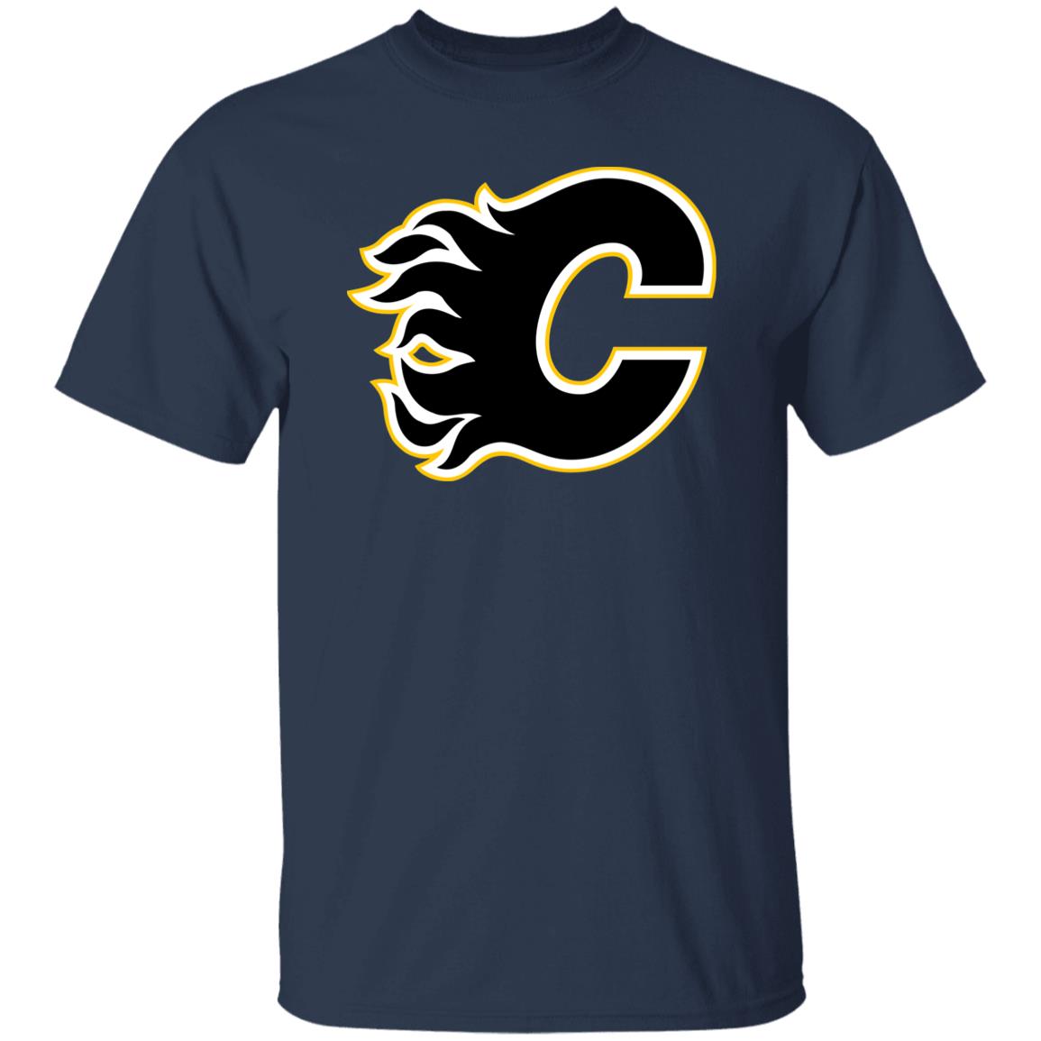 Calgary Flames Ice hockey Unisex Cotton. T-Shirt - Image 7