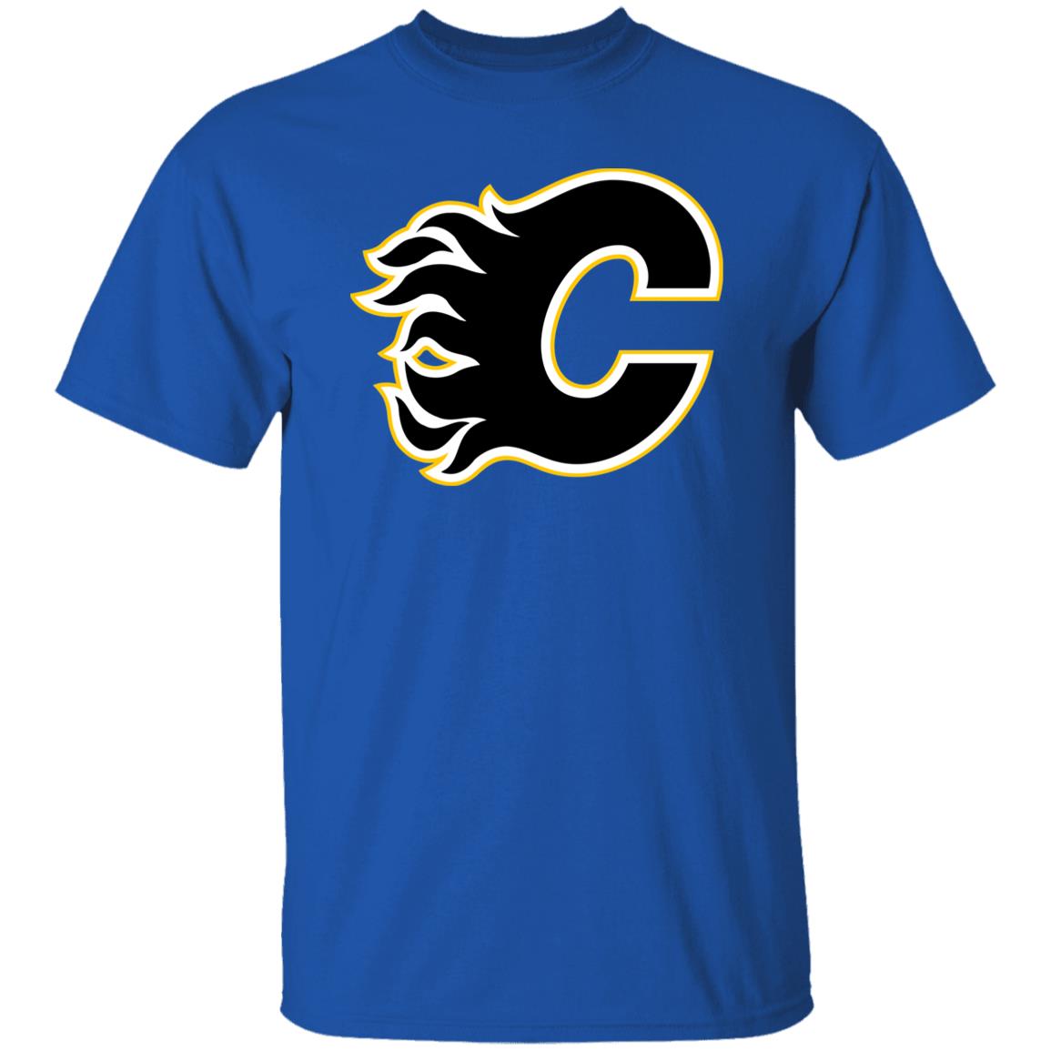 Calgary Flames Ice hockey Unisex Cotton. T-Shirt - Image 10