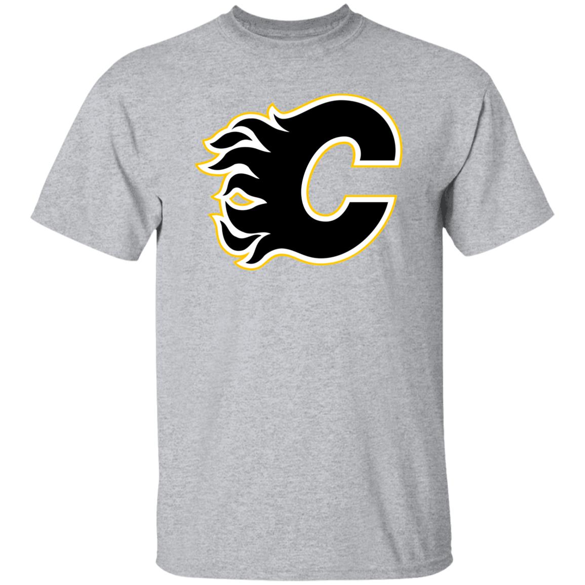 Calgary Flames Ice hockey Unisex Cotton. T-Shirt - Image 11
