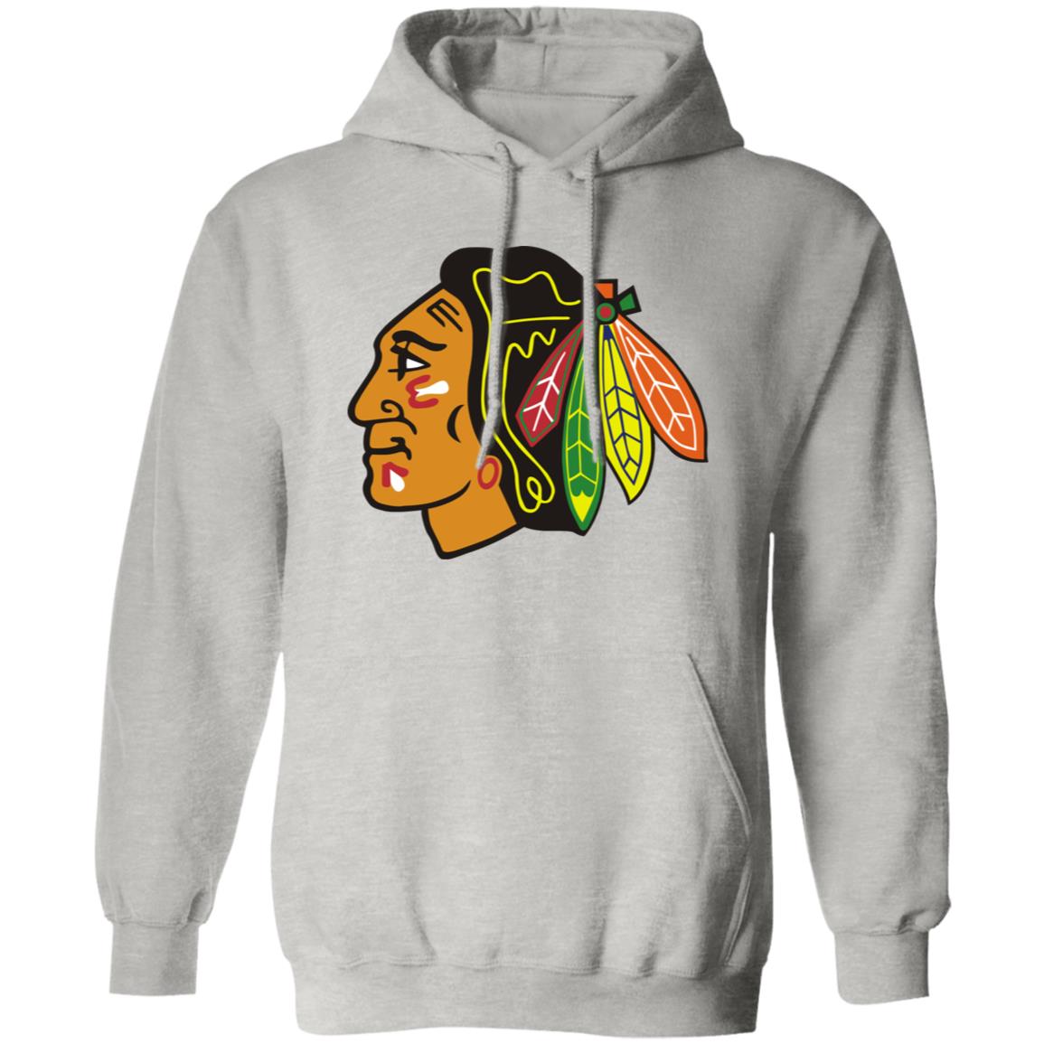 Chicago Blackhawks Ice hockey  Unisex Sizing Blend Material Pullover Hoodie