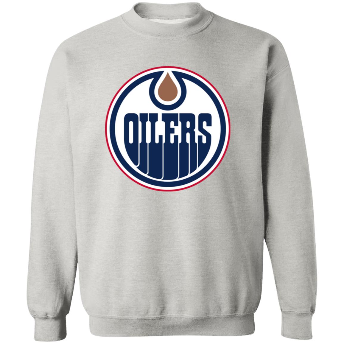 Edmonton Oilers Ice hockey  Unisex Sizing Blend Material Crewneck Pullover Sweatshirt