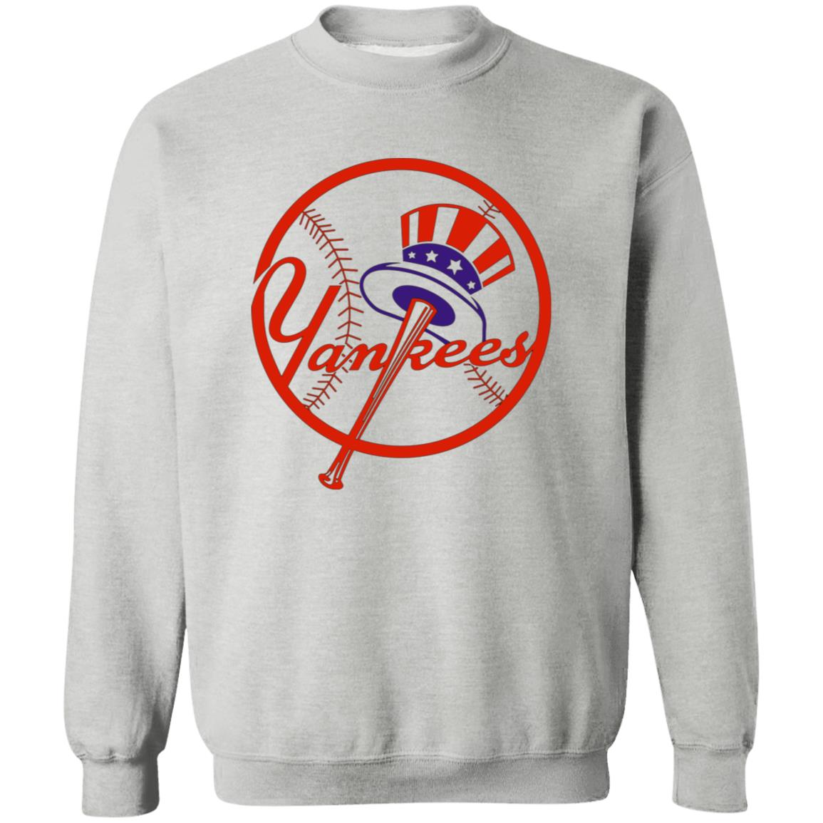 New York Yankees Baseball  Unisex Sizing Blend Material Crewneck Pullover Sweatshirt