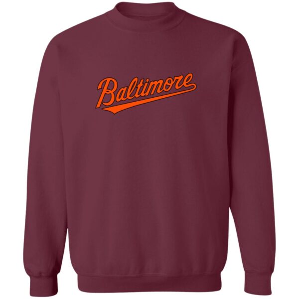 Baltimore Orioles Baseball  Unisex Sizing Blend Material Crewneck Pullover Sweatshirt - Image 5