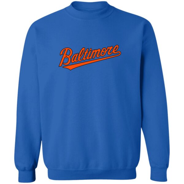 Baltimore Orioles Baseball  Unisex Sizing Blend Material Crewneck Pullover Sweatshirt - Image 9