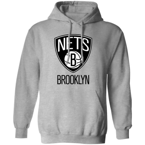 Brooklyn Nets Basketball  Unisex Sizing Blend Material Pullover Hoodie - Image 2