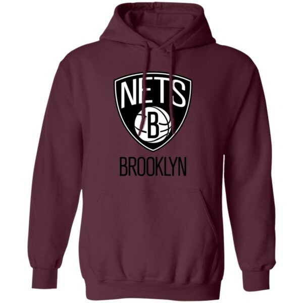 Brooklyn Nets Basketball  Unisex Sizing Blend Material Pullover Hoodie - Image 8