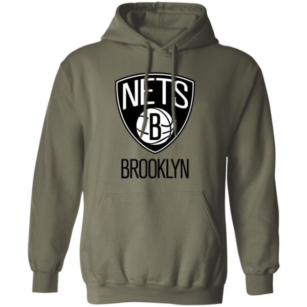 Brooklyn Nets Basketball  Unisex Sizing Blend Material Pullover Hoodie - Image 9