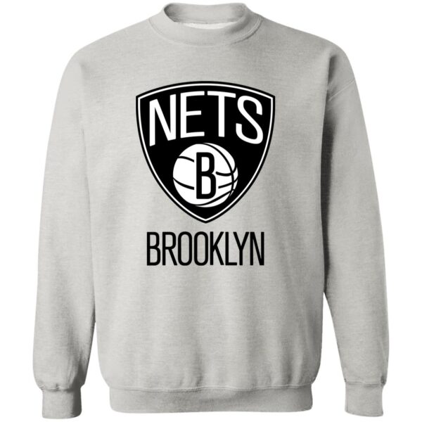 Brooklyn Nets Basketball  Unisex Sizing Blend Material Crewneck Pullover Sweatshirt