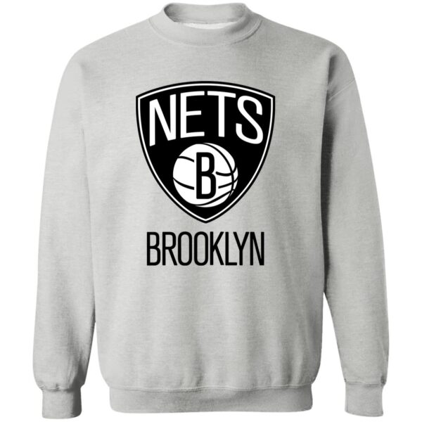 Brooklyn Nets Basketball  Unisex Sizing Blend Material Crewneck Pullover Sweatshirt - Image 2