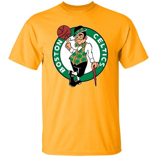 Boston Celtics Basketball  Unisex Cotton. T-Shirt - Image 4