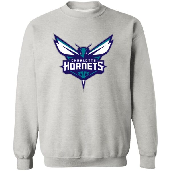 Charlotte Hornets Basketball  Unisex Sizing Blend Material Crewneck Pullover Sweatshirt