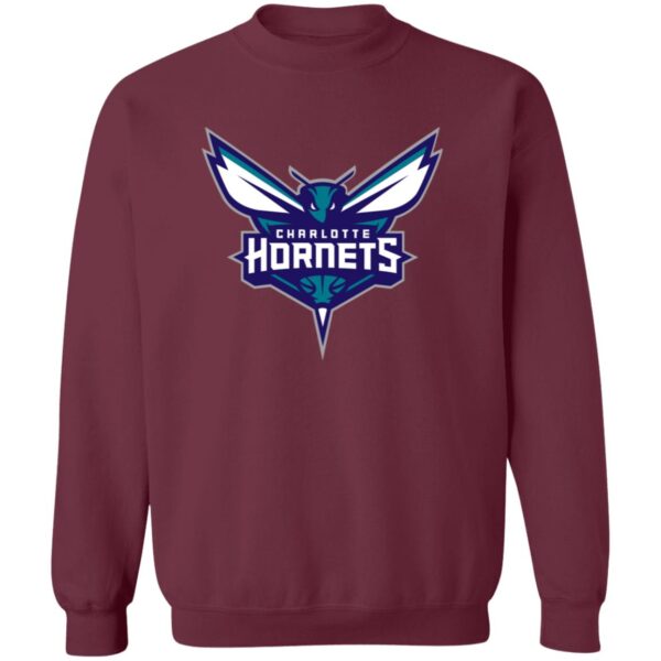 Charlotte Hornets Basketball  Unisex Sizing Blend Material Crewneck Pullover Sweatshirt - Image 5