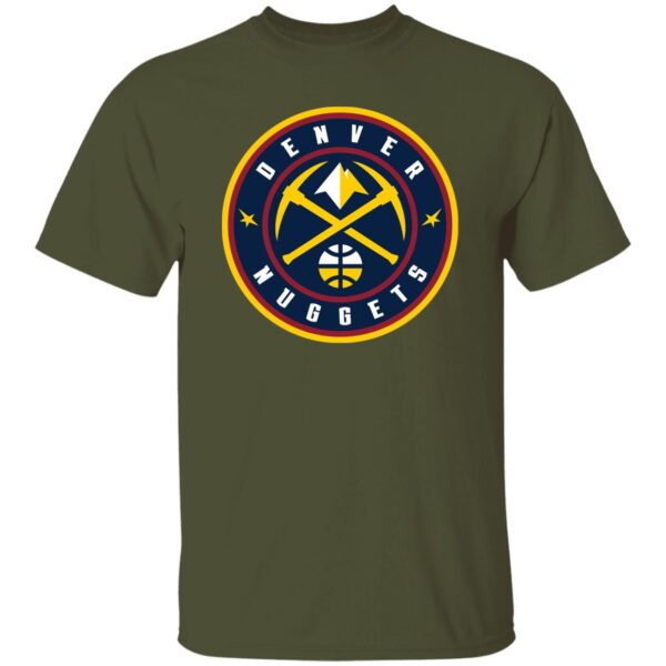 Denver Nuggets Basketball  Unisex Cotton. T-Shirt - Image 2