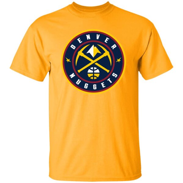 Denver Nuggets Basketball  Unisex Cotton. T-Shirt - Image 4