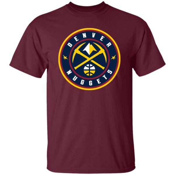 Denver Nuggets Basketball  Unisex Cotton. T-Shirt - Image 6