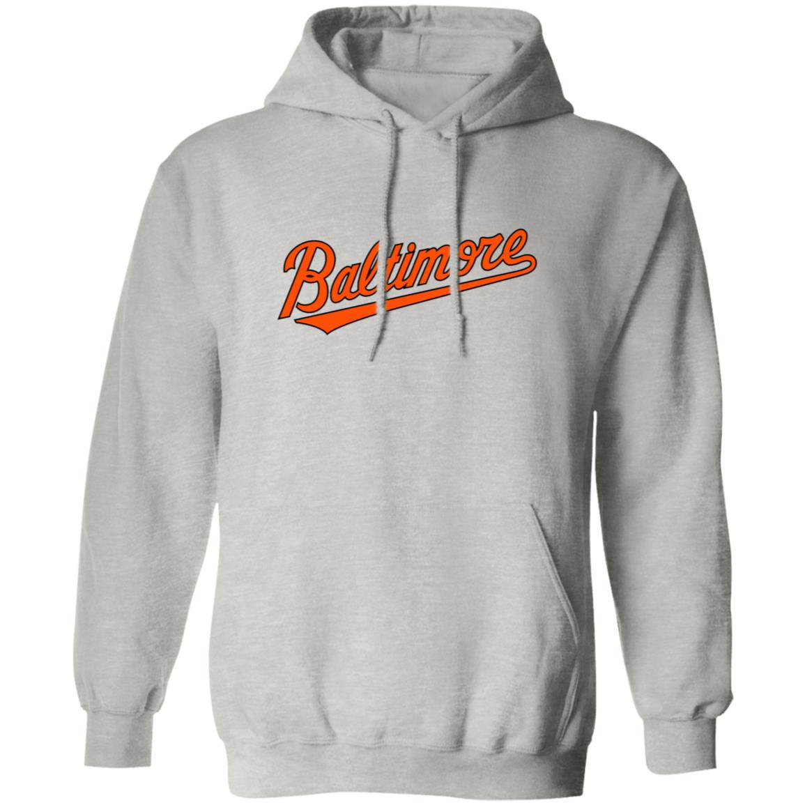 Baltimore Orioles Baseball  Unisex Sizing Blend Material Pullover Hoodie