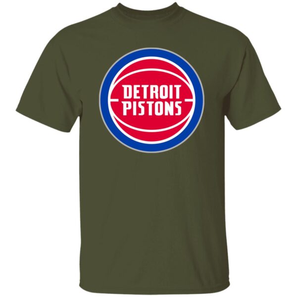 Detroit Pistons Basketball  Unisex Cotton. T-Shirt - Image 2