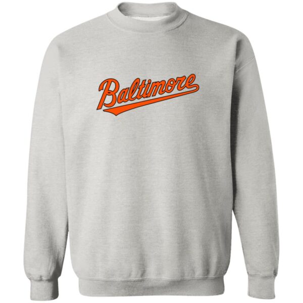 Baltimore Orioles Baseball  Unisex Sizing Blend Material Crewneck Pullover Sweatshirt