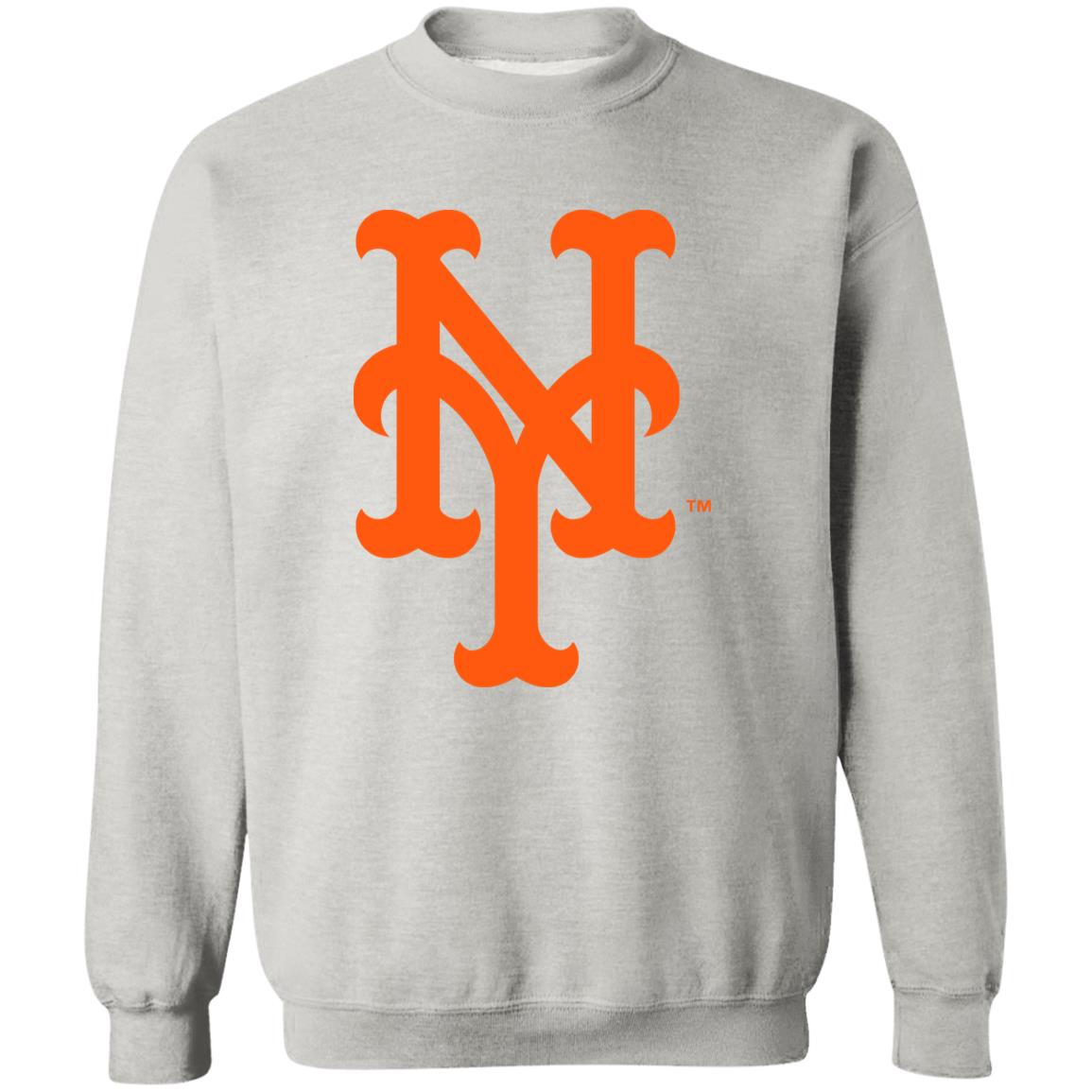 New York Mets Baseball  Unisex Sizing Blend Material Crewneck Pullover Sweatshirt