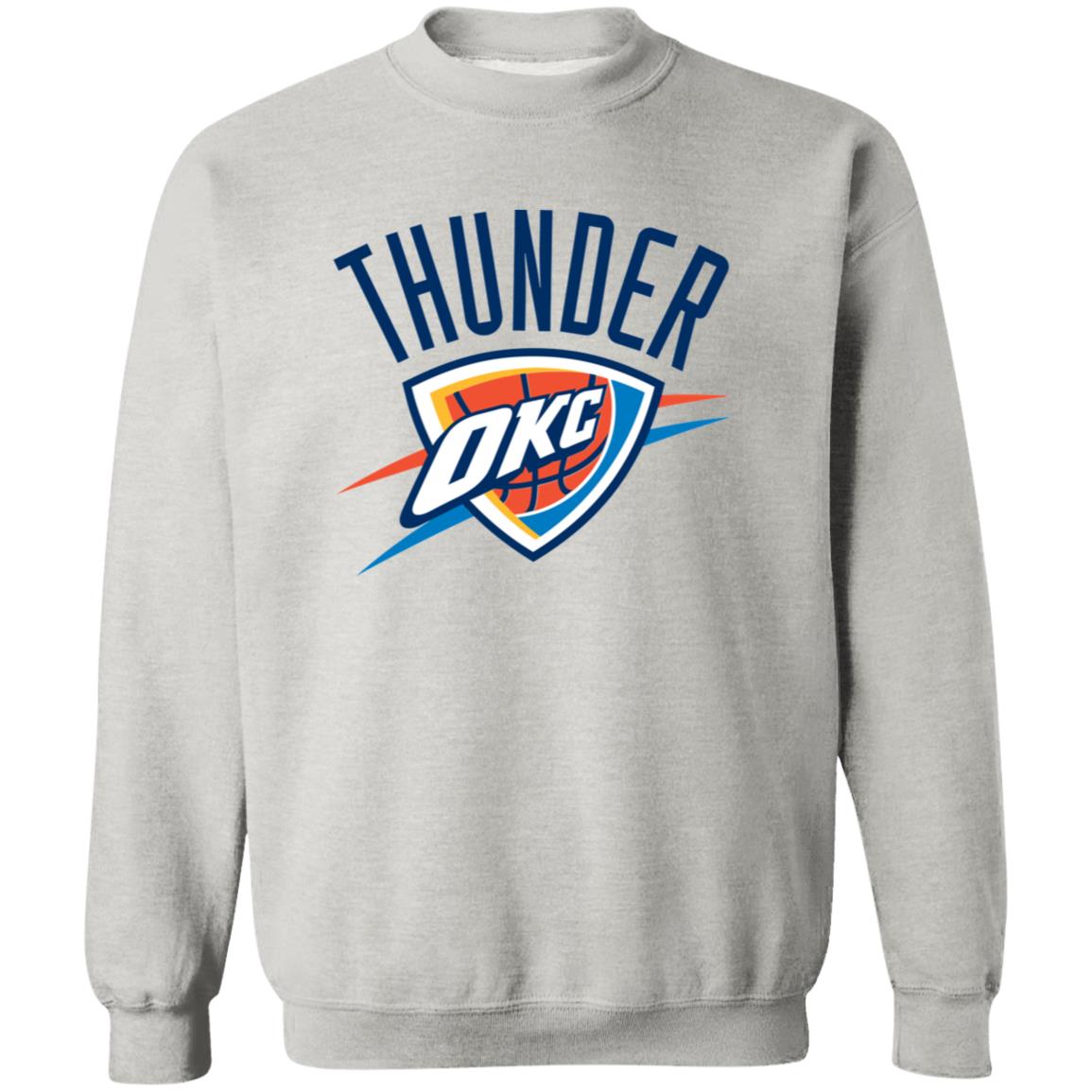 Oklahoma City Thunder Basketball  Unisex Sizing Blend Material Crewneck Pullover Sweatshirt